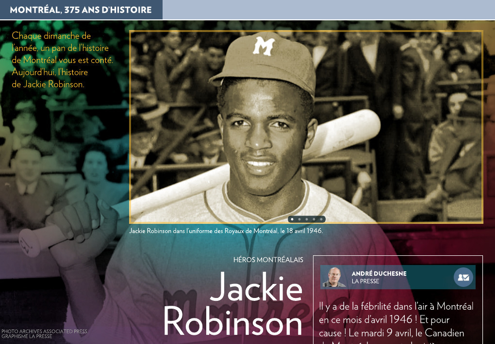 Il y a 75 ans, Jackie Robinson se joignait aux Royaux de Montréal, 1000  visages, un pays