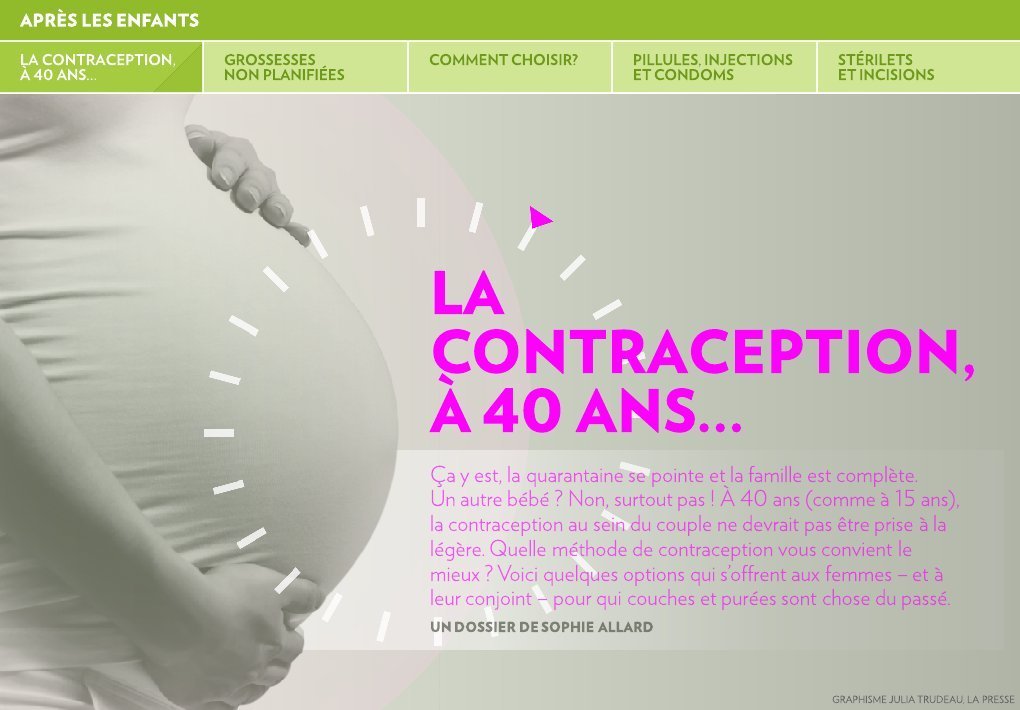 La contraception, à 40 ans... - La Presse+