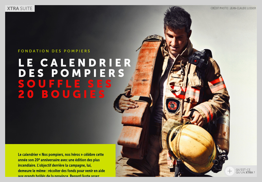 Le calendrier des pompiers souffle ses 20 bougies - La Presse+