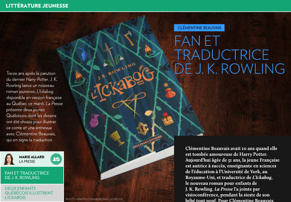 Fan et traductrice de J. K. Rowling - La Presse+