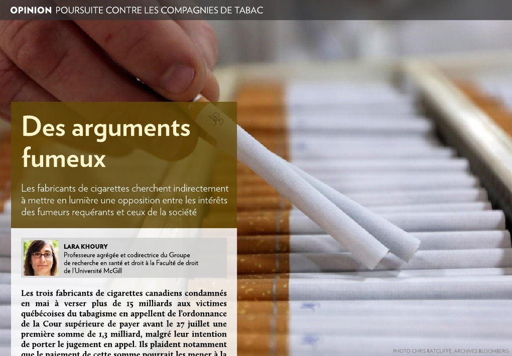 Des arguments fumeux - La Presse+