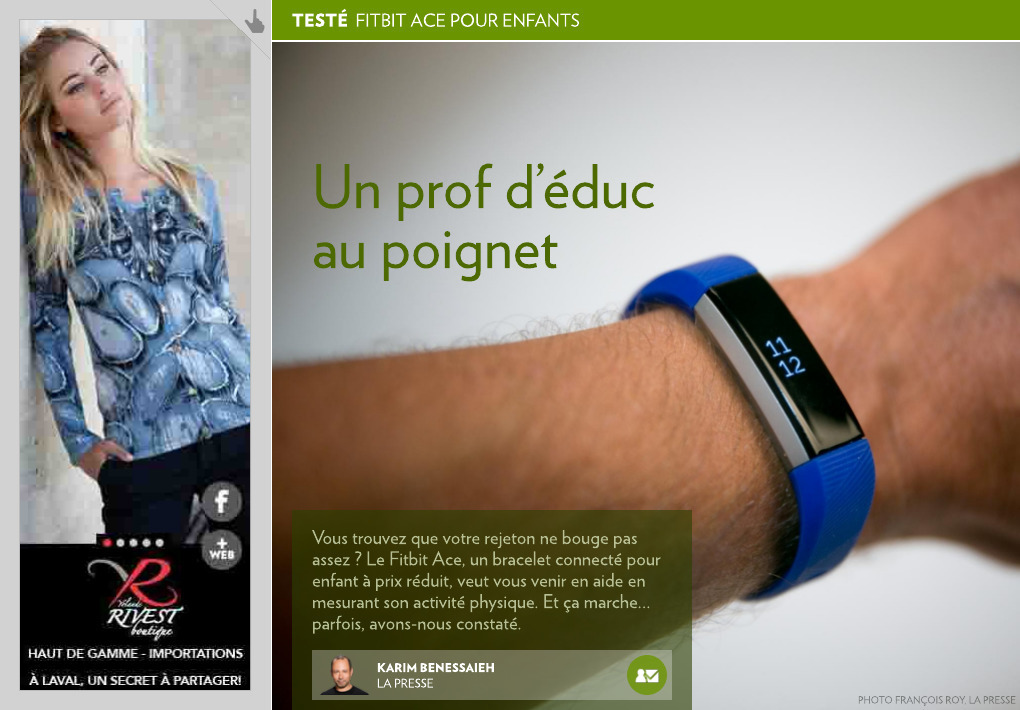 Fitbit Ace pour enfants - La Presse+