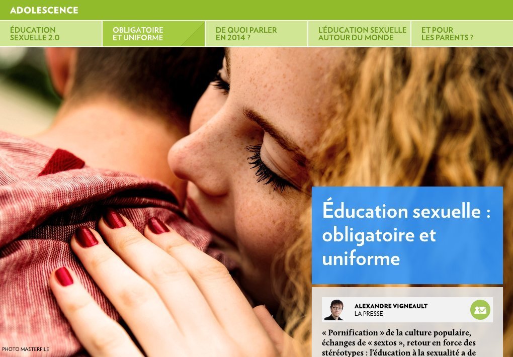 Éducation Sexuelle 2 0 La Presse