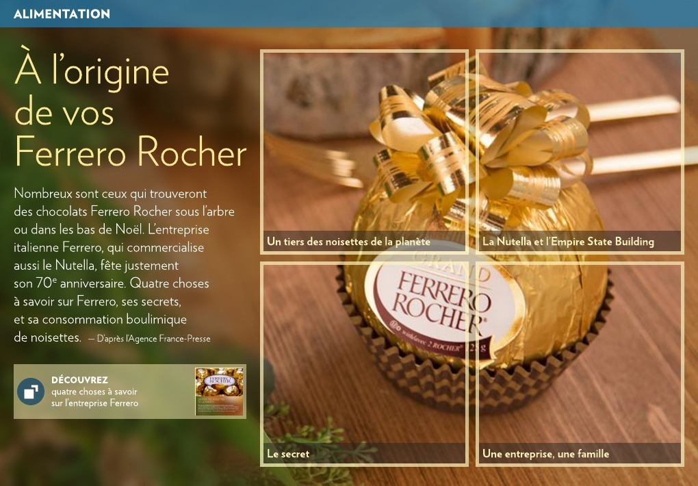 Outre le Ferrero Rocher classique, la marque propose deux autres
