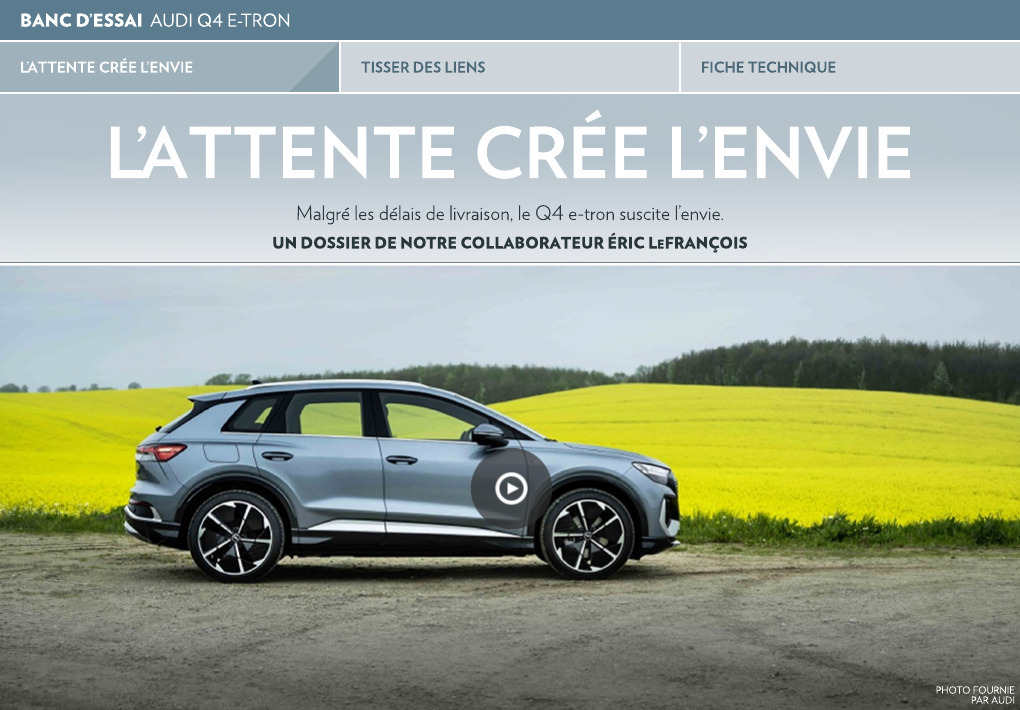 Q4 e-tron, Audi Belgique